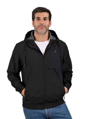 Chamarra casual con bolsillos para hombre