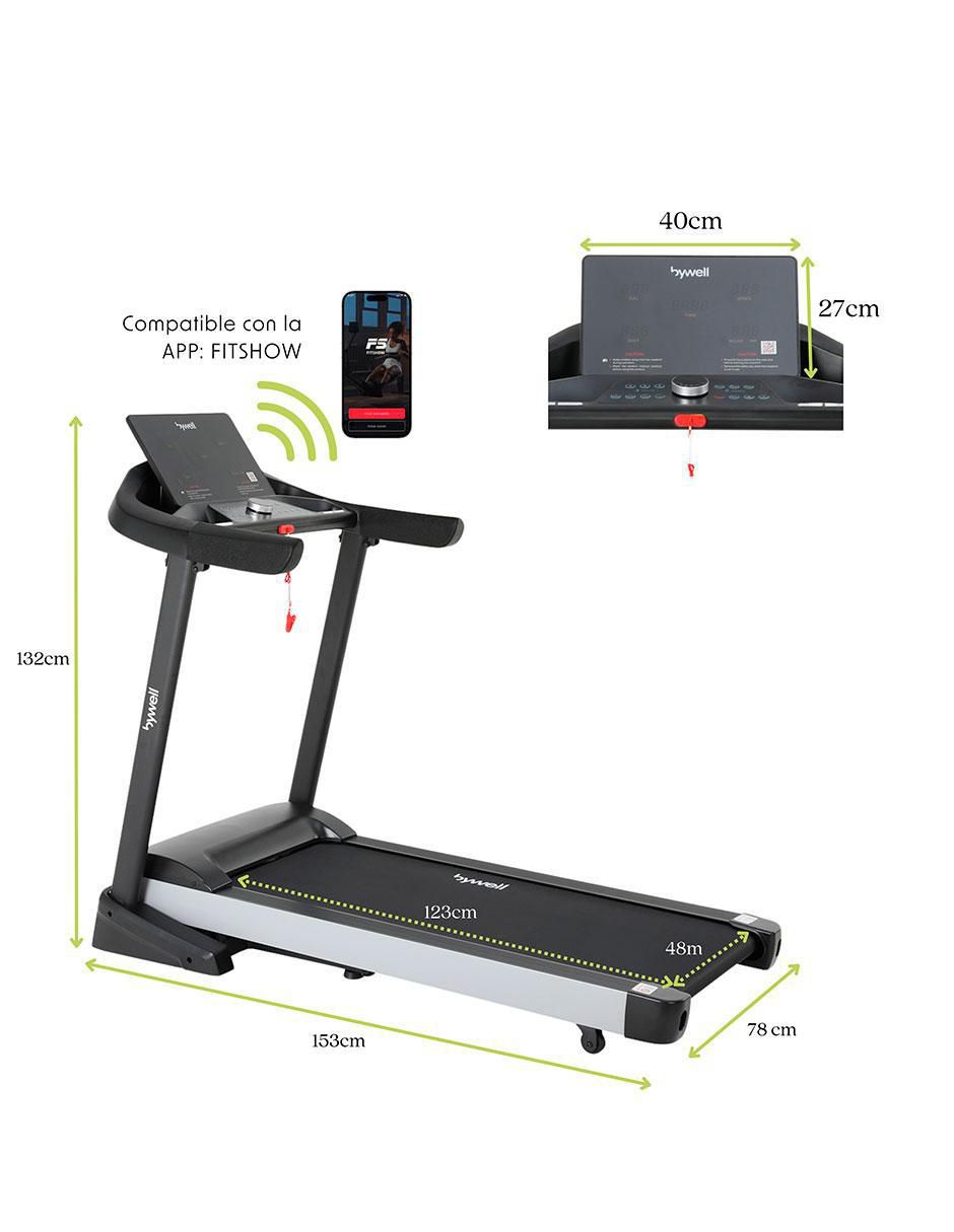 Caminadora semiprofesional Bywell Ca009 plegable