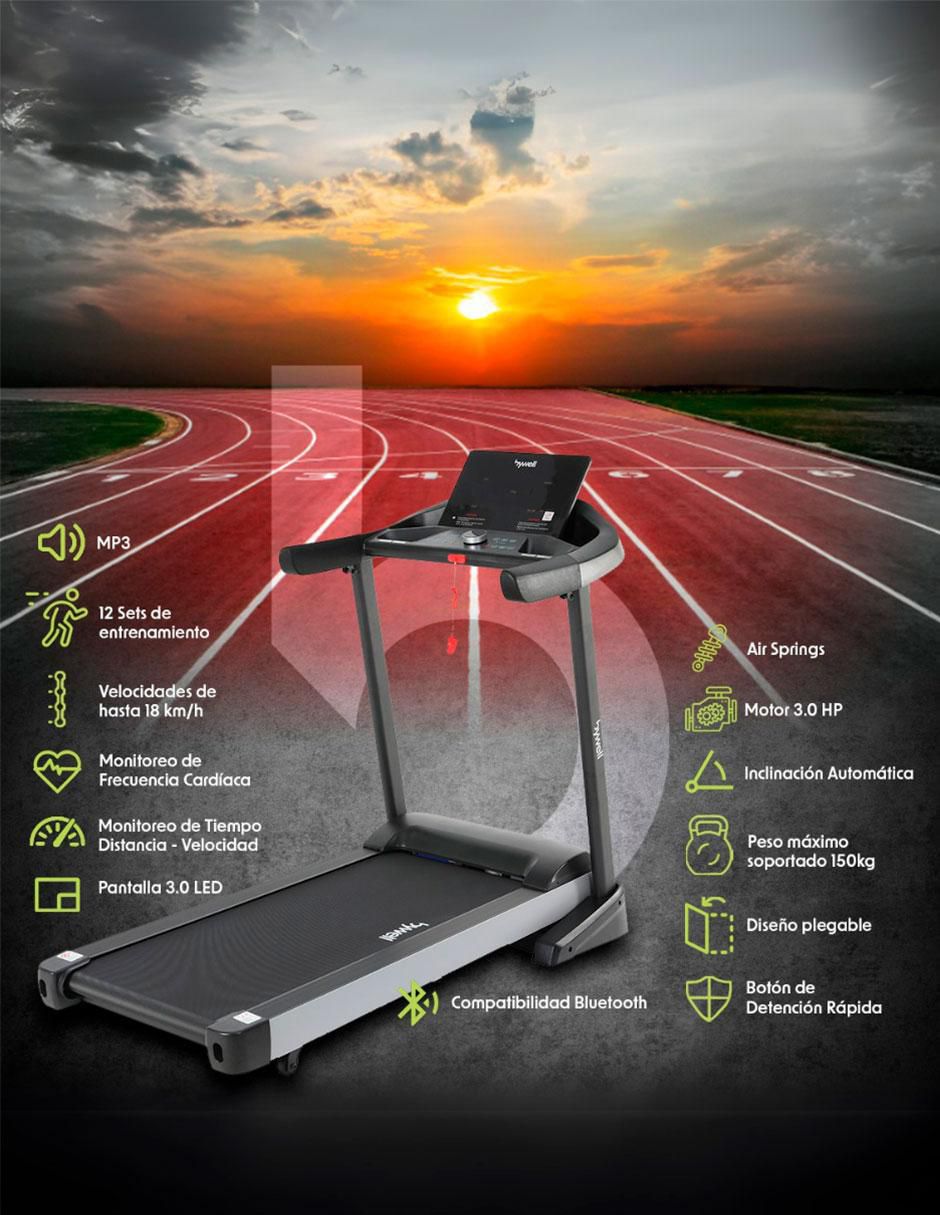 Caminadora semiprofesional Bywell Ca009 plegable