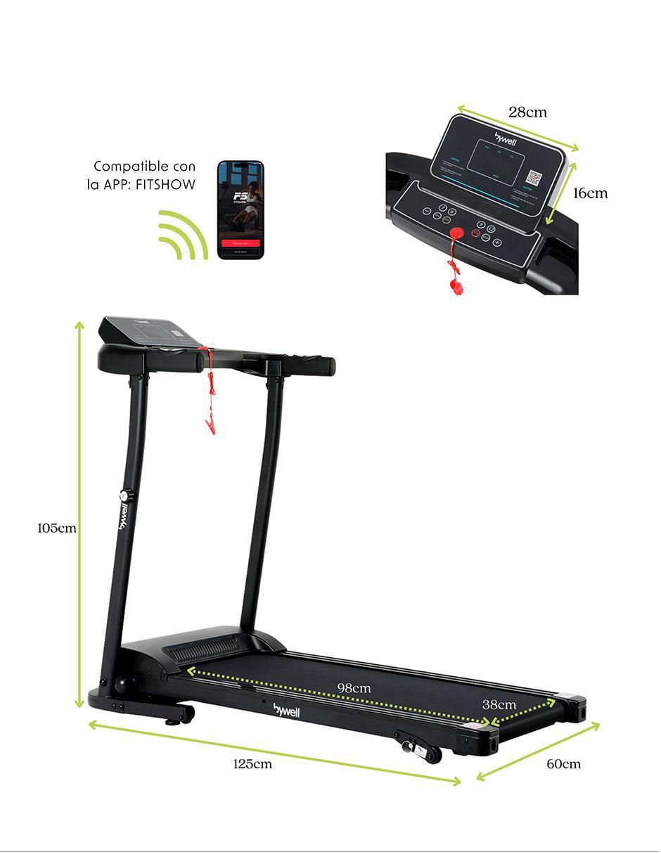 Caminadora semiprofesional Bywell Ca010 plegable