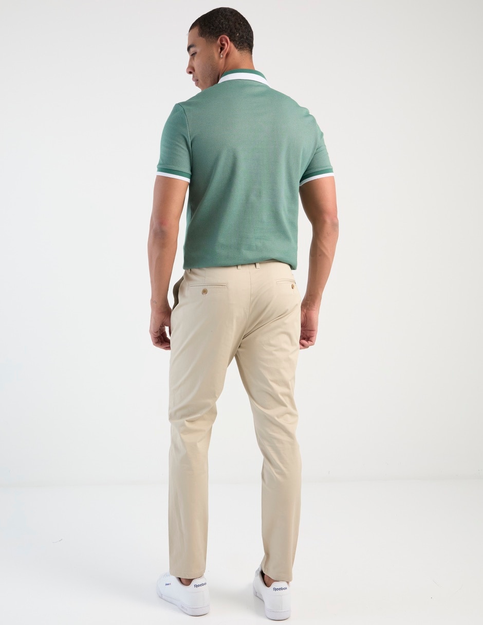 Pantalón de vestir chino recto de algodón para hombre 5