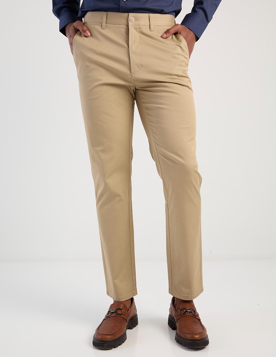 Pantalón recto de algodón para hombre 1