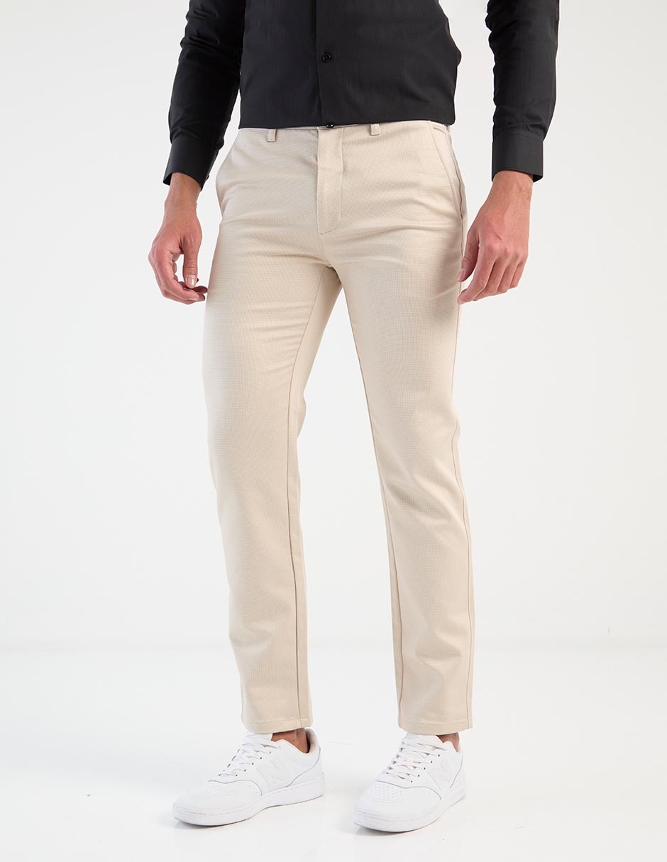 Pantalón de vestir chino slim de algodón para hombre Pantalón de vestir chino slim de algodón para hombre