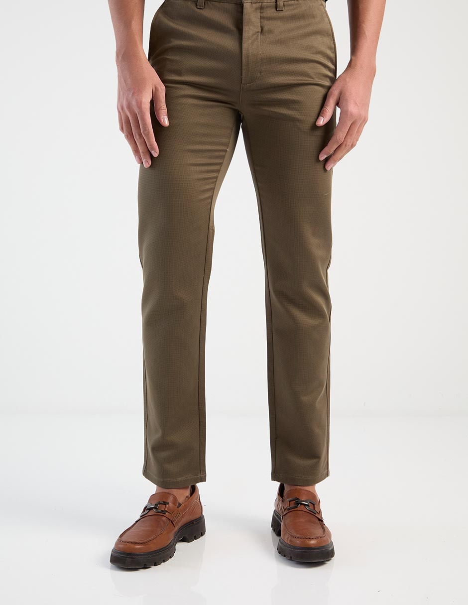 Pantalón de vestir chino slim de algodón para hombre Pantalón de vestir chino slim de algodón para hombre