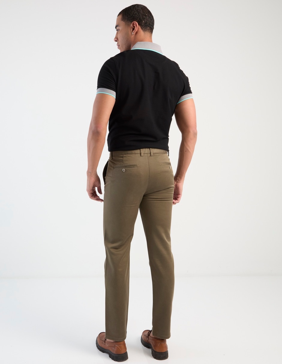 Pantalón de vestir chino slim de algodón para hombre 2