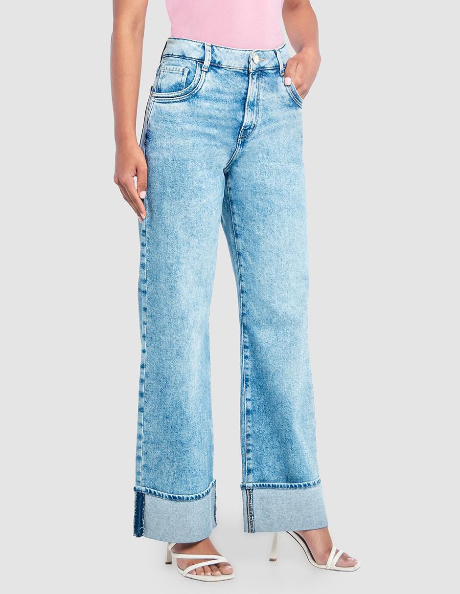 Jeans relaxed amplio para mujer 5