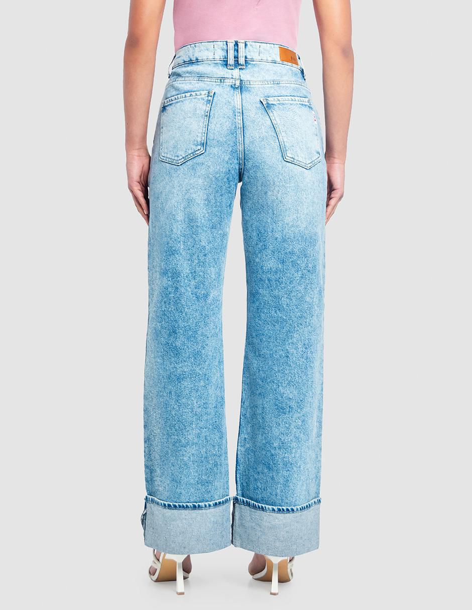 Jeans relaxed amplio para mujer
