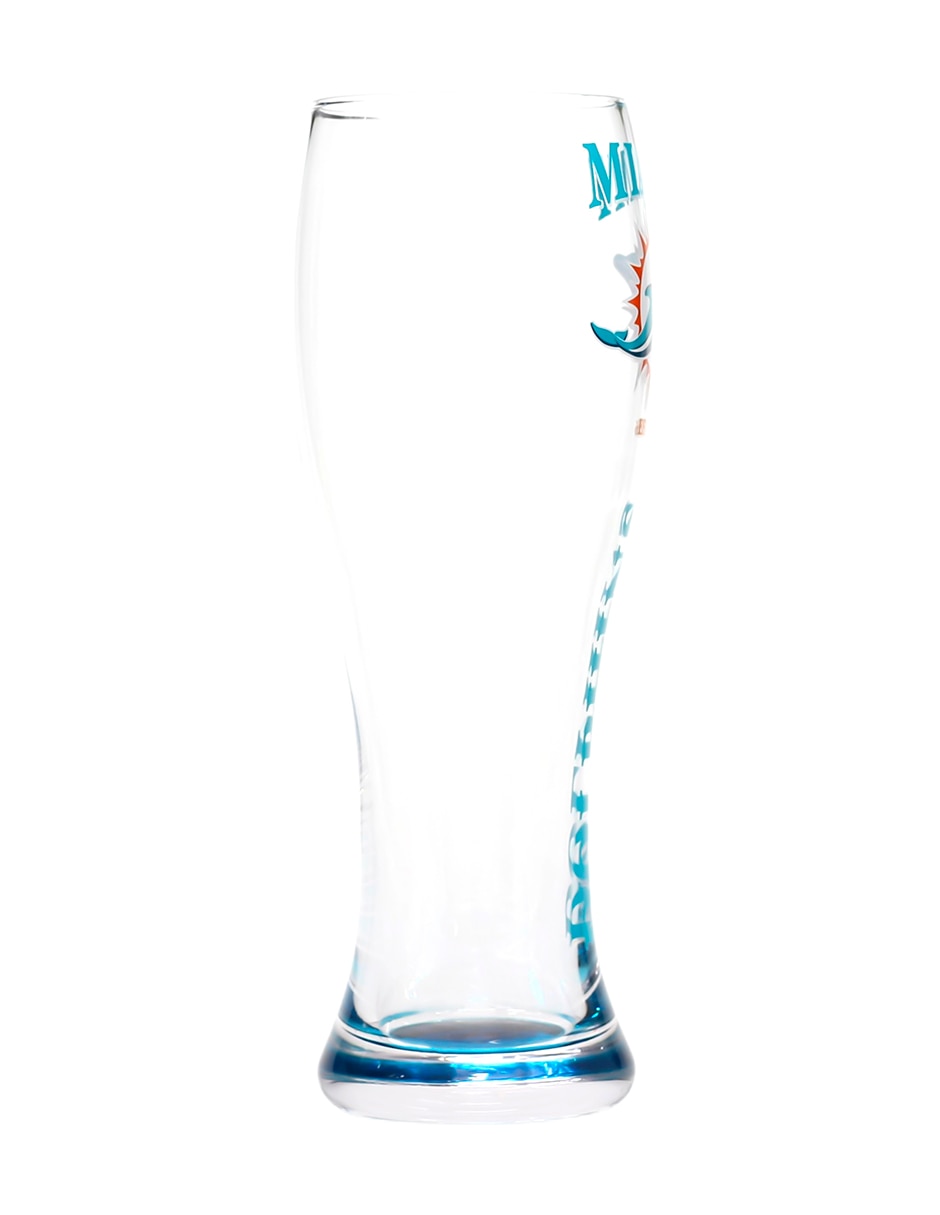 Set de vasos pilsner Miami Dolphins de vidrio con 2 piezas 6