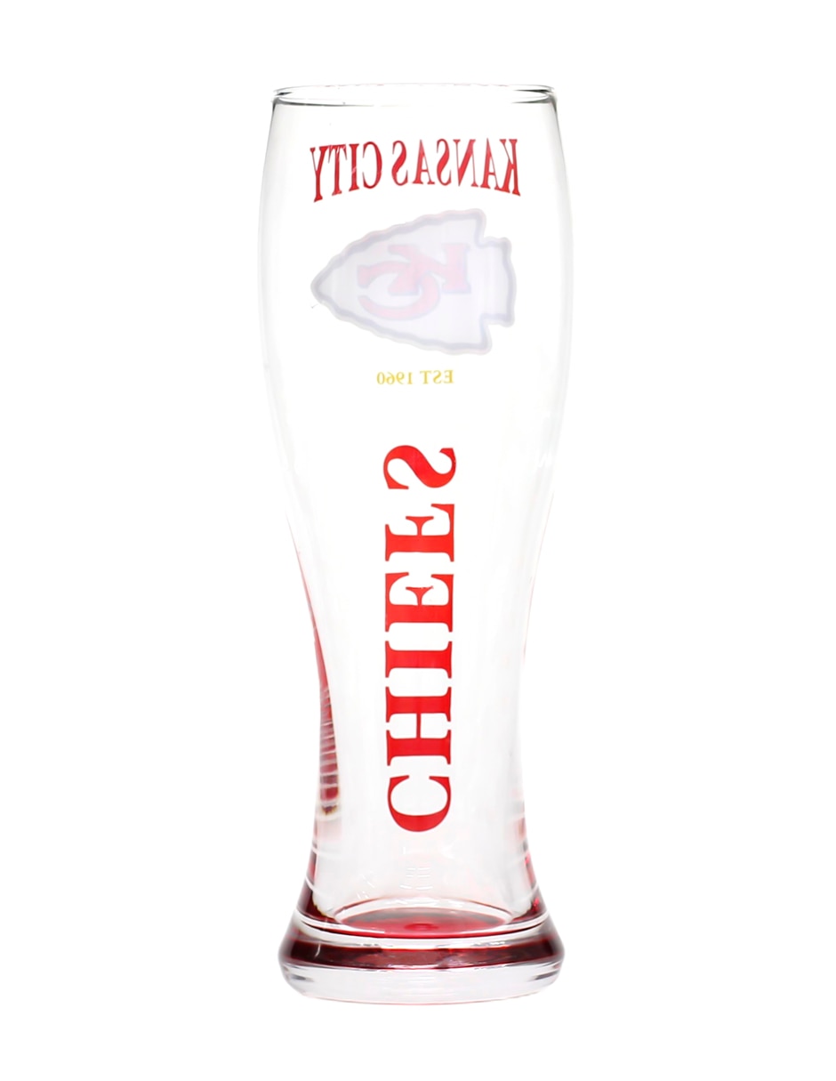 Set de vasos pilsner Kansas City Chiefs de vidrio con 2 piezas 6