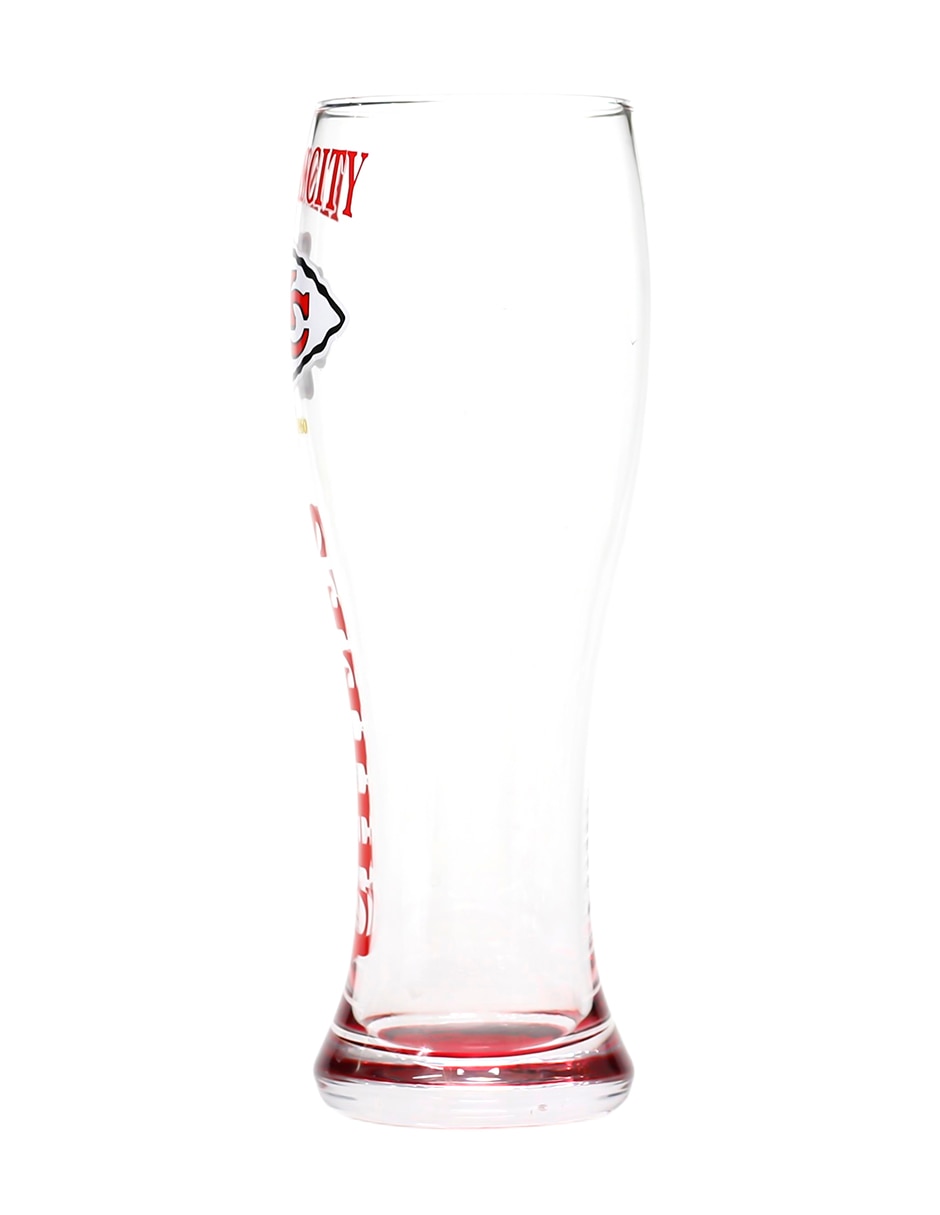 Set de vasos pilsner Kansas City Chiefs de vidrio con 2 piezas 5