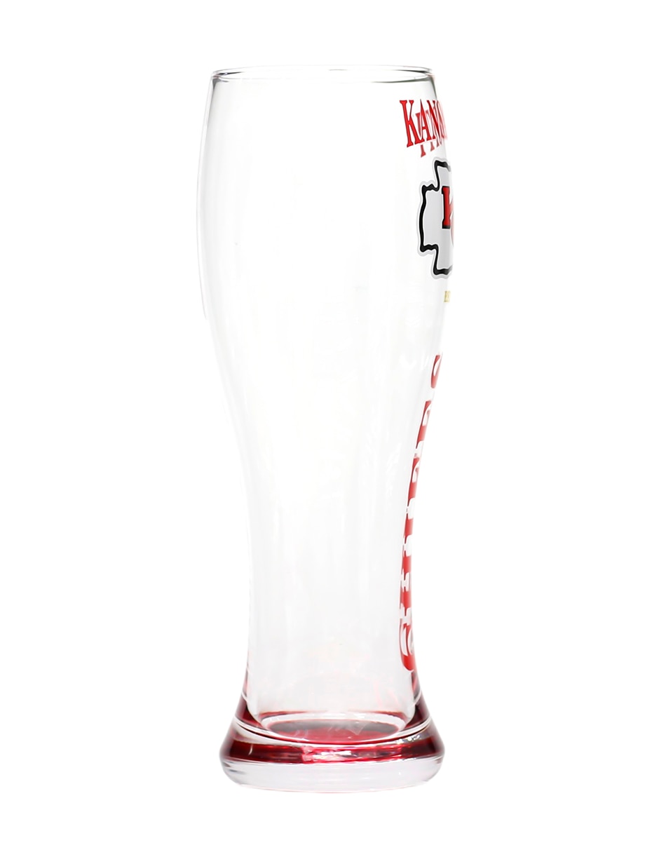 Set de vasos pilsner Kansas City Chiefs de vidrio con 2 piezas 2