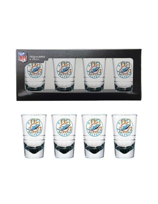 Kit tequilero NFL 2025 de vidrio Kit tequilero NFL 2025 de vidrio