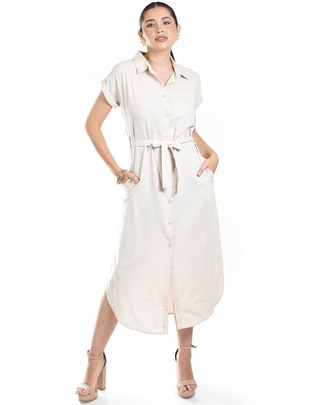 Vestido midi casual para mujer