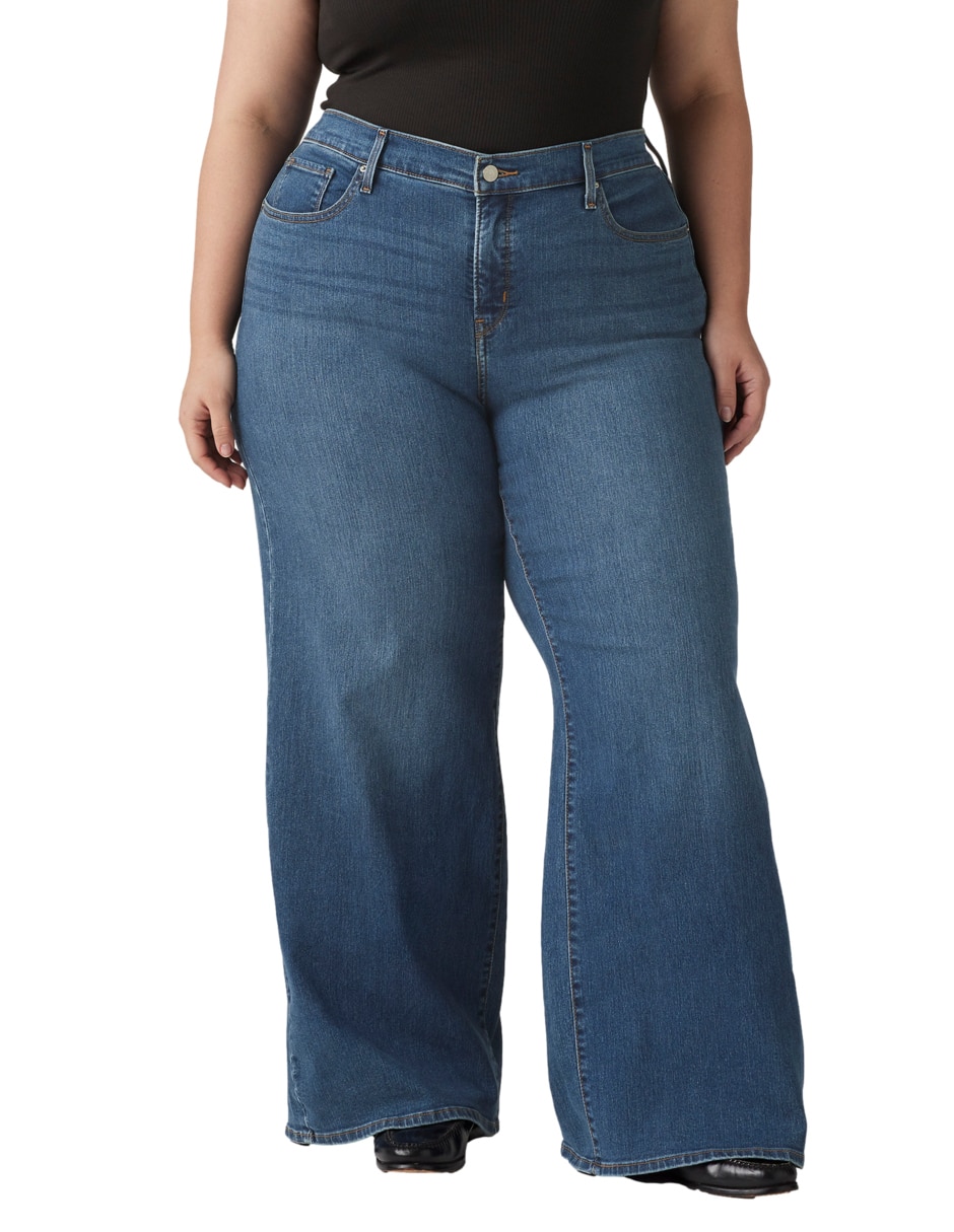 Jeans wide leg 318 para mujer