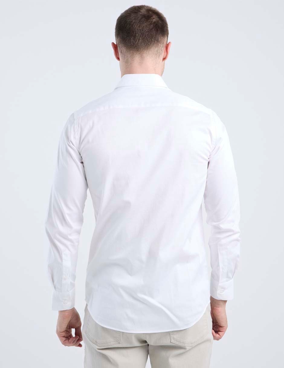 Camisa business casual El Pulpo manga larga para hombre