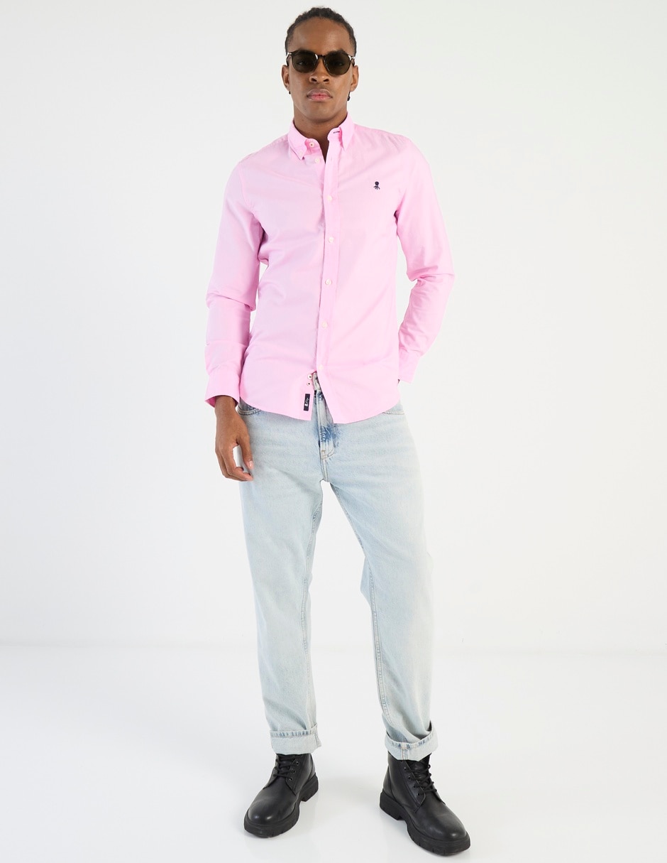 Camisa casual de algodón manga larga para hombre 3