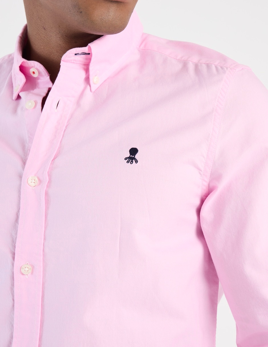 Camisa casual de algodón manga larga para hombre 2