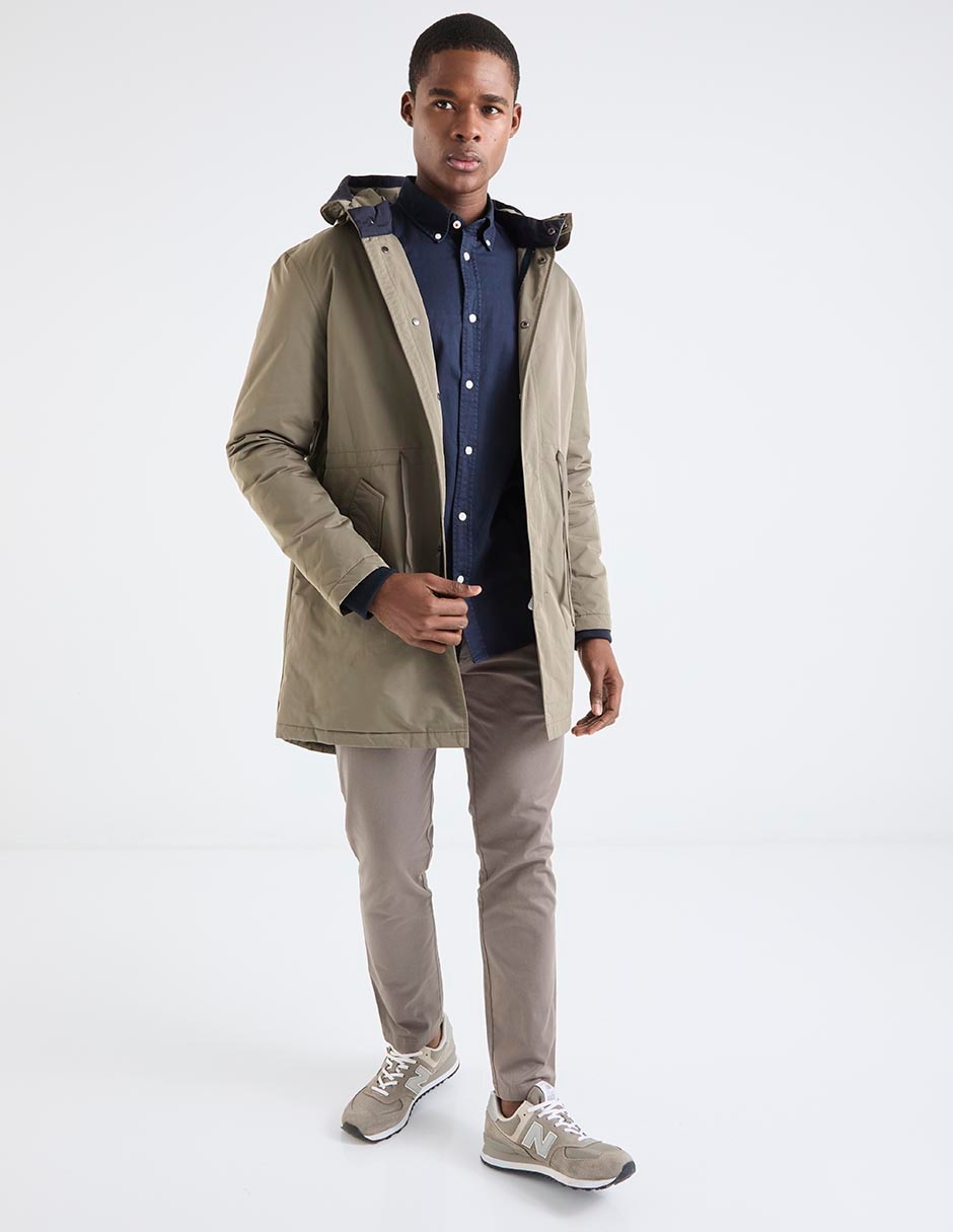 Camisa business casual manga larga para hombre 6