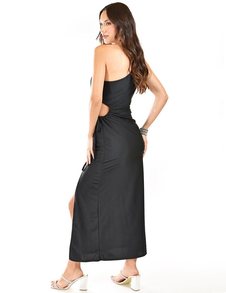 Vestido midi de fiesta escote Medio