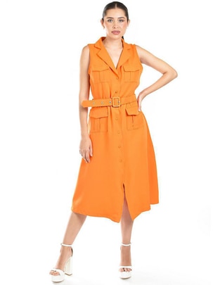 Vestido midi casual para mujer Vestido midi casual para mujer
