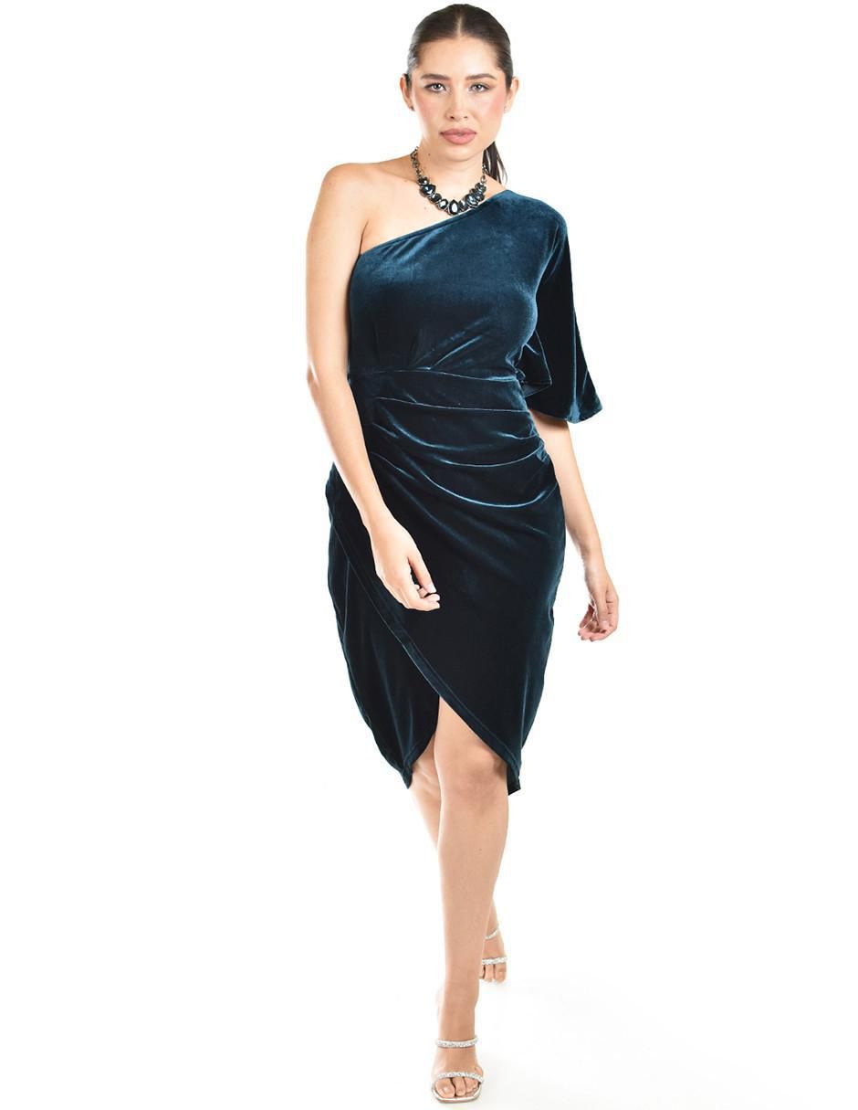 Vestido a la rodilla de fiesta escote Medio