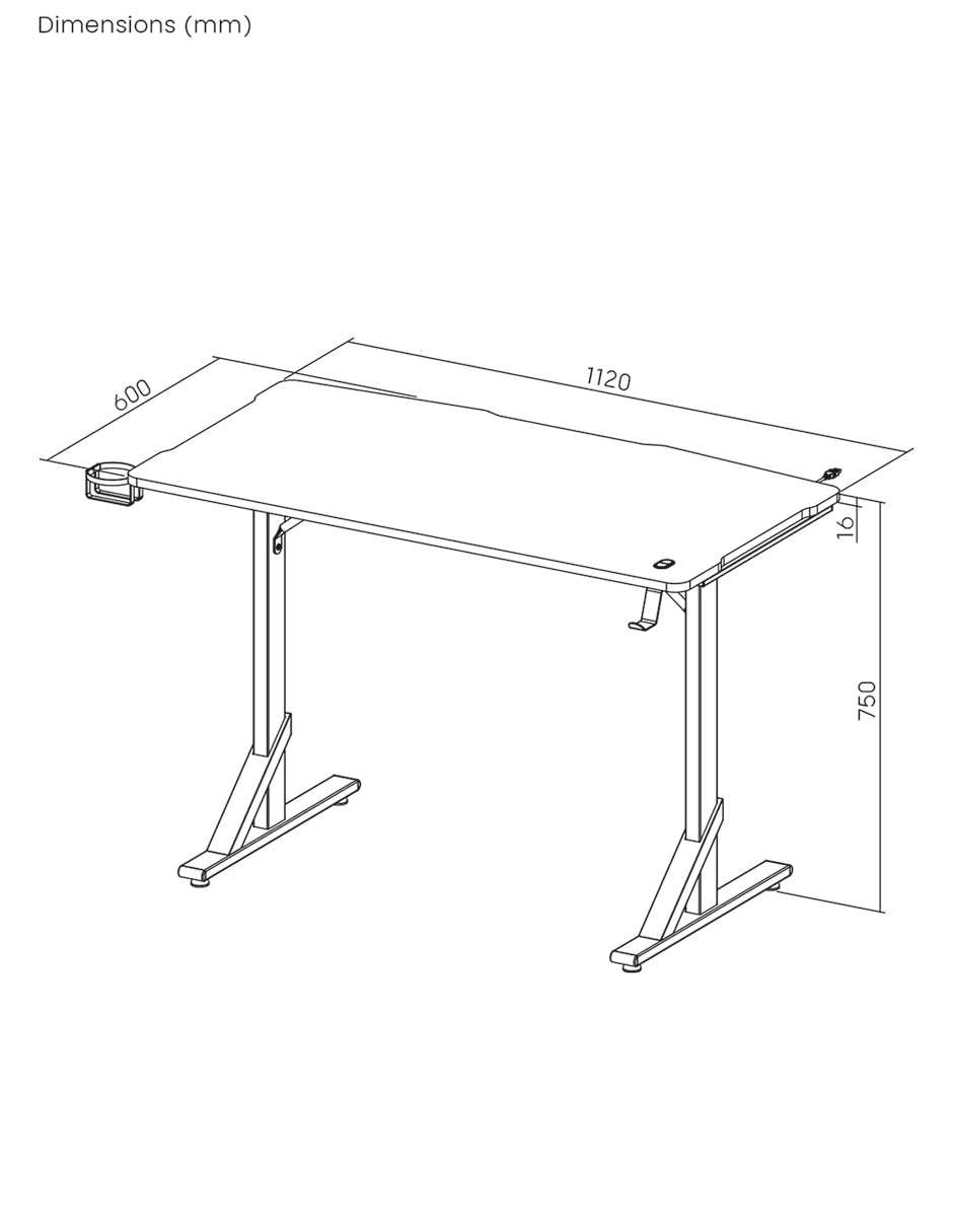Escritorio Survival Ground Gaming de MDF