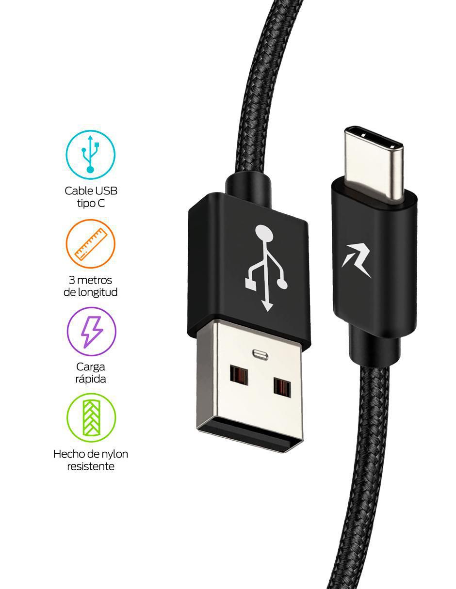Cable USB C Redlemon a tipo USB C de 3 m