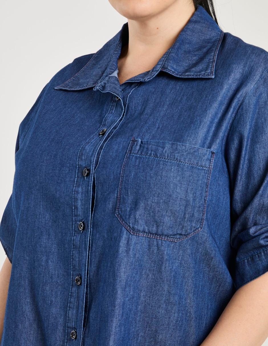 Blusa camisera manga 3/4 para mujer 10