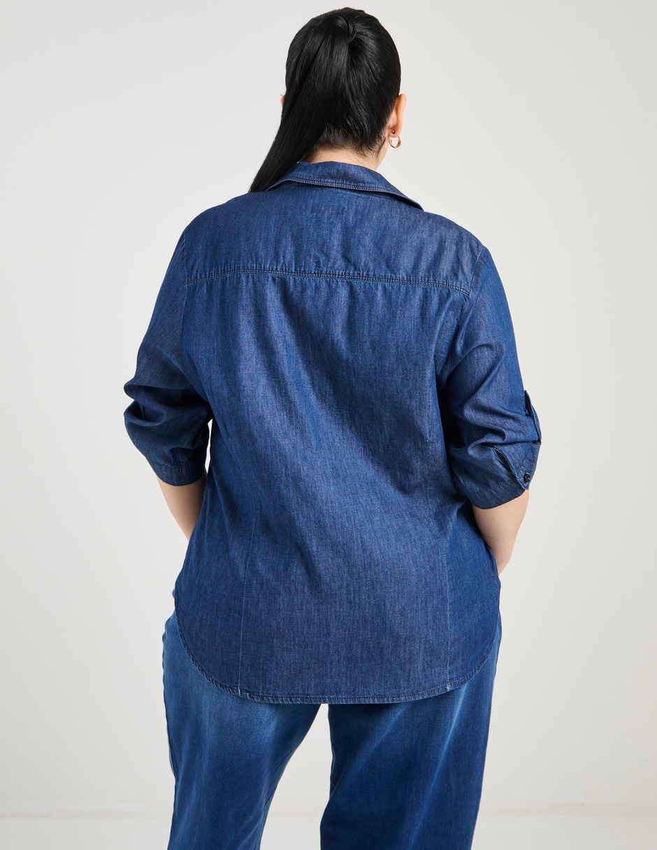Blusa camisera manga 3/4 para mujer 12