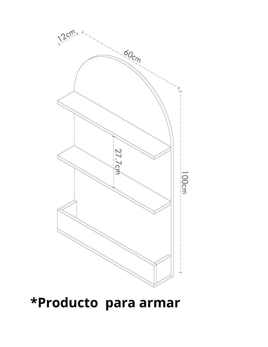 Librero armable Abeja de MDF 6