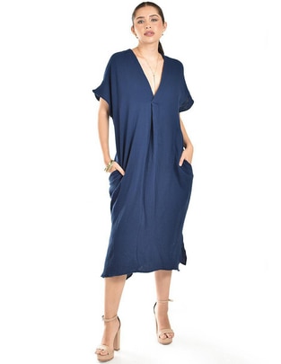 Vestido midi casual para mujer Vestido midi casual para mujer