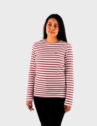 Playera manga larga cuello redondo para mujer Playera manga larga cuello redondo para mujer