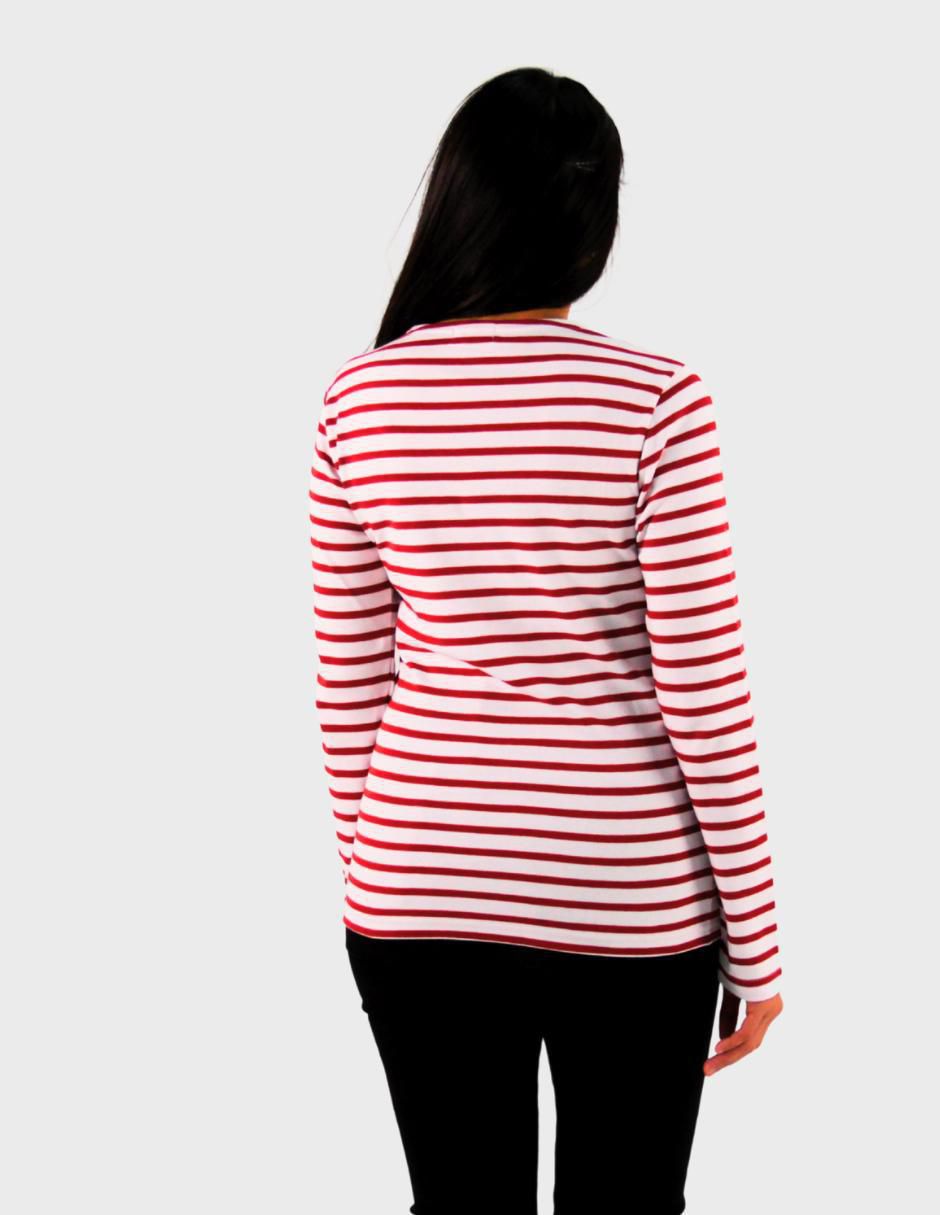Playera manga larga Gauvain Paris cuello redondo para mujer
