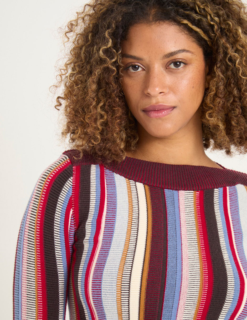 Suéter cuello redondo para mujer
