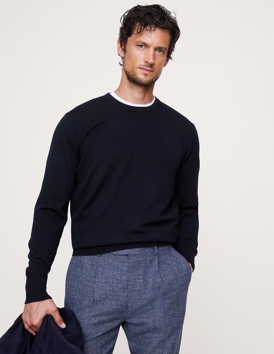 Suéter cuello redondo para hombre Suéter cuello redondo para hombre