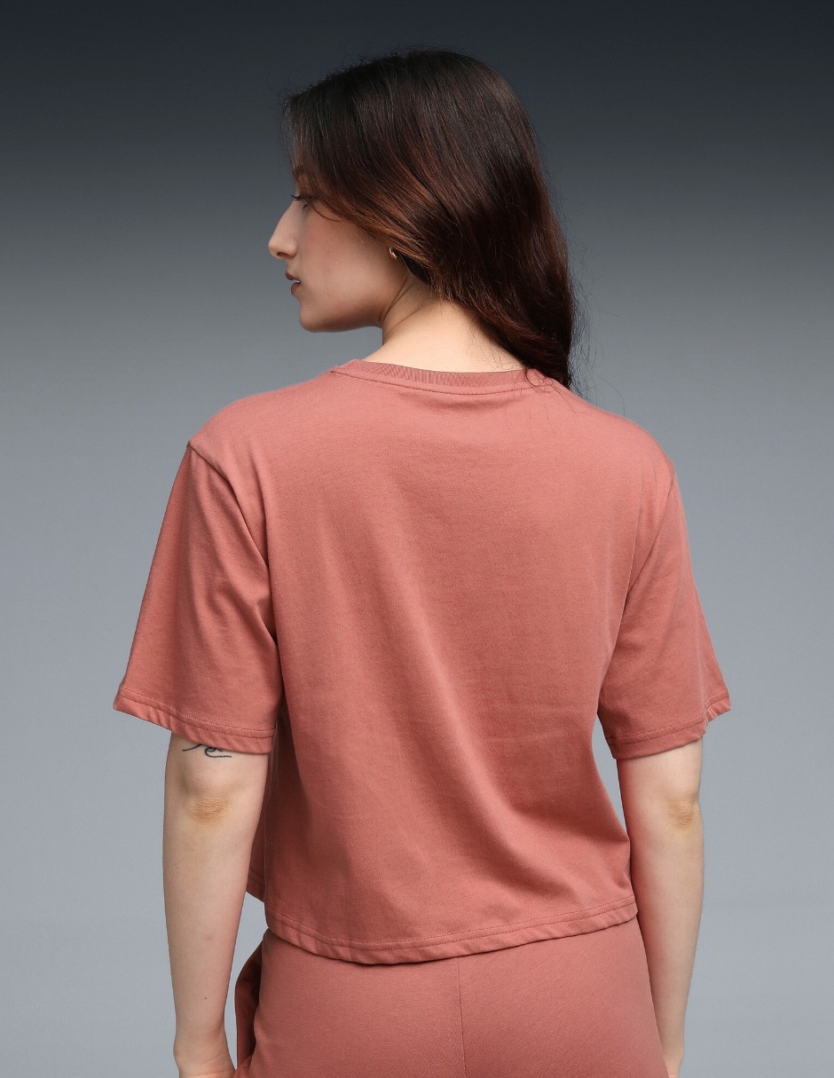 Playera manga corta cuello redondo mujer 6