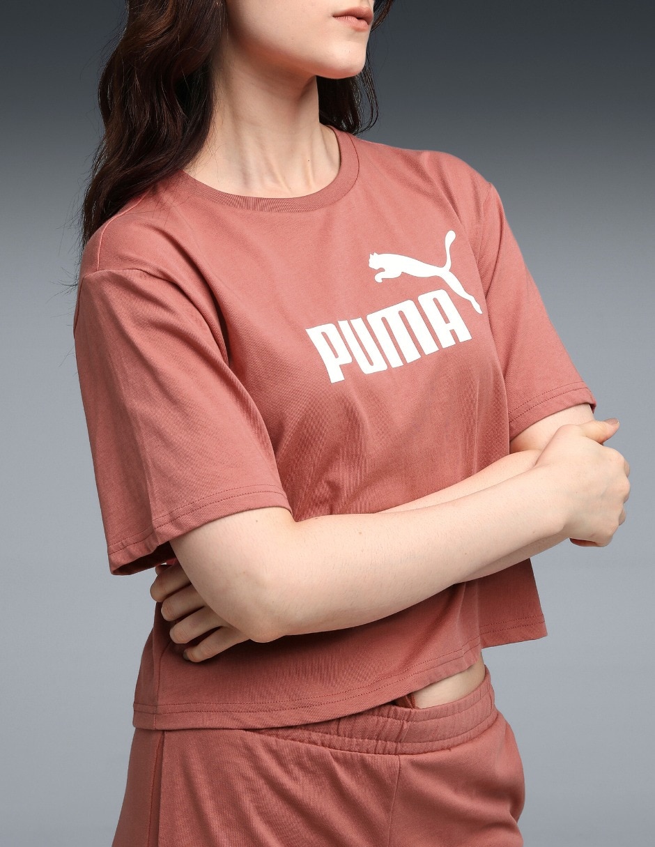 Playera manga corta cuello redondo mujer