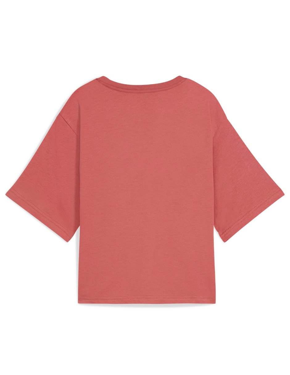 Playera manga corta cuello redondo mujer