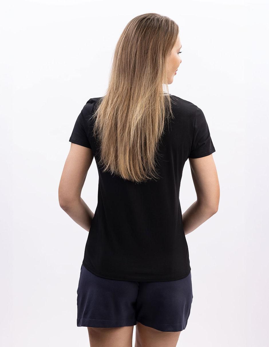 Playera manga corta Nautica cuello v para mujer