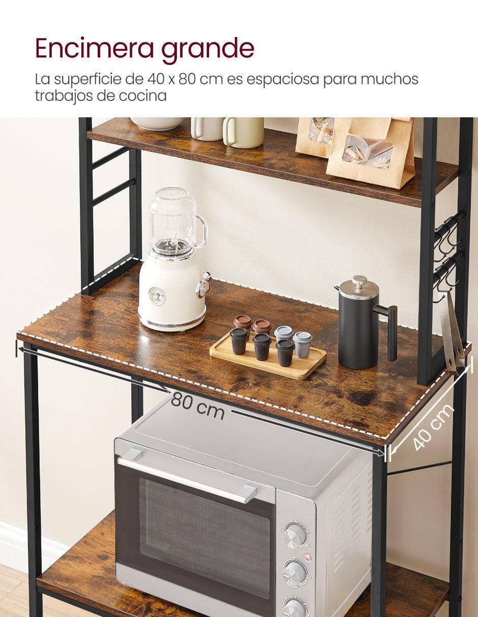 Estante de madera Bellita MKKS019B01 3
