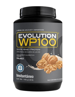 Evolution Proteína Wp100 con suero de leche, cocoa natural, lecitina y fruto del monje sabor nuez