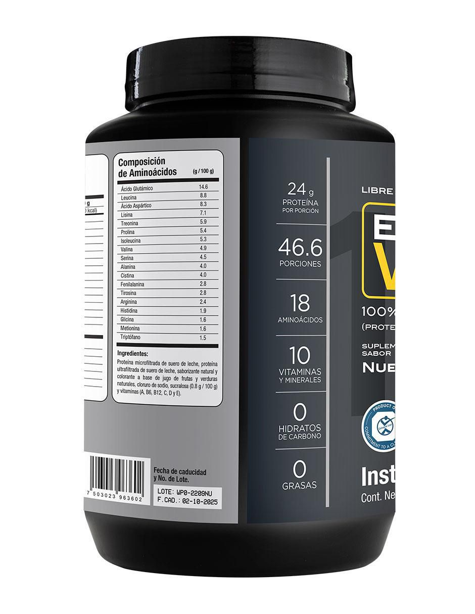 Evolution Proteína Wp100 con suero de leche, cocoa natural, lecitina y fruto del monje sabor nuez 2