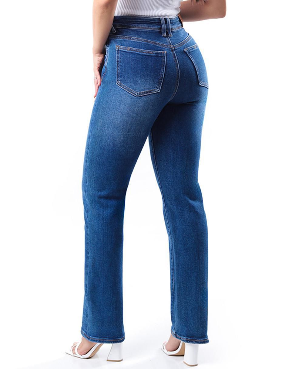 Jeans straight j-kyr-3909-medio para mujer 3