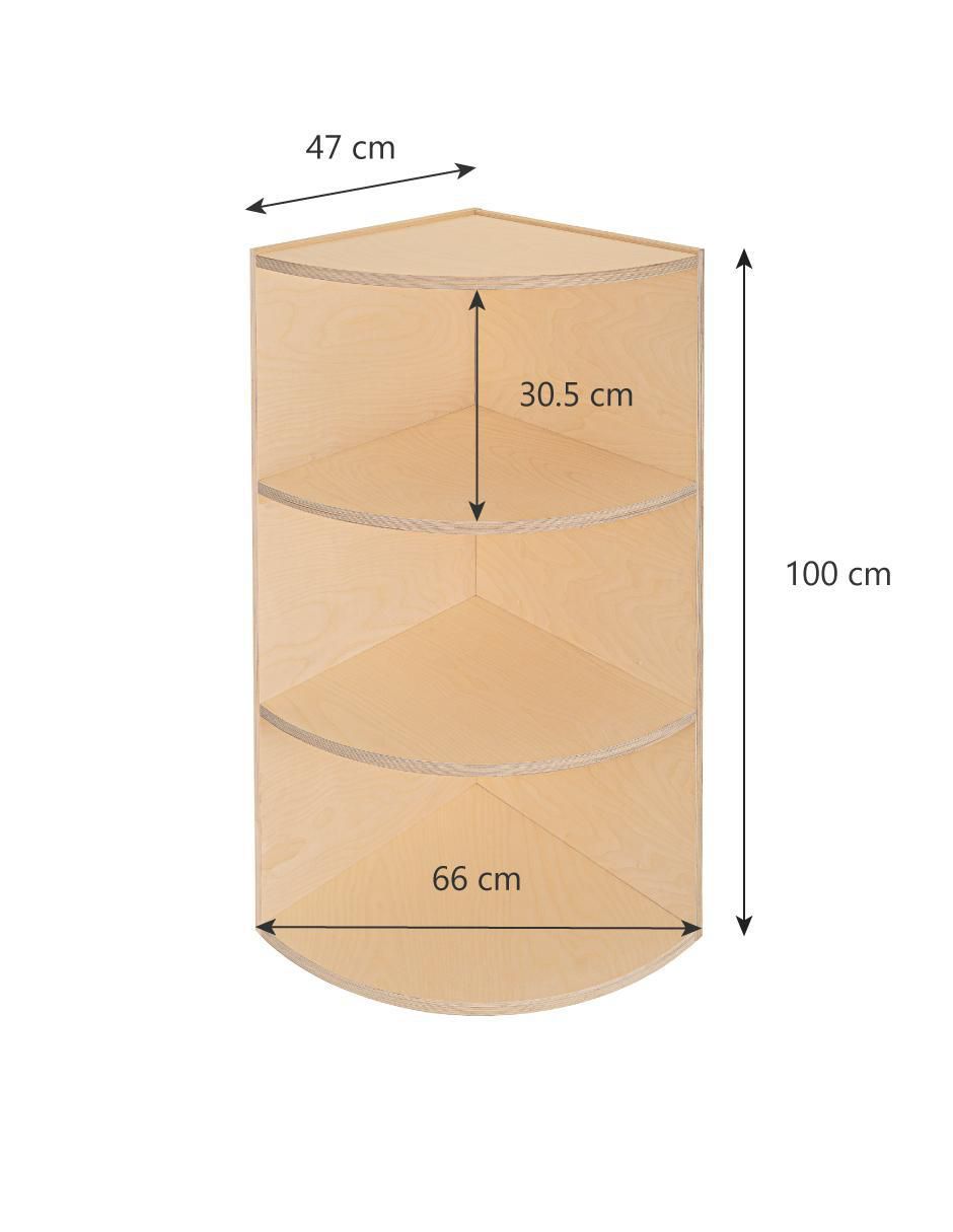 Librero de madera abedul 4