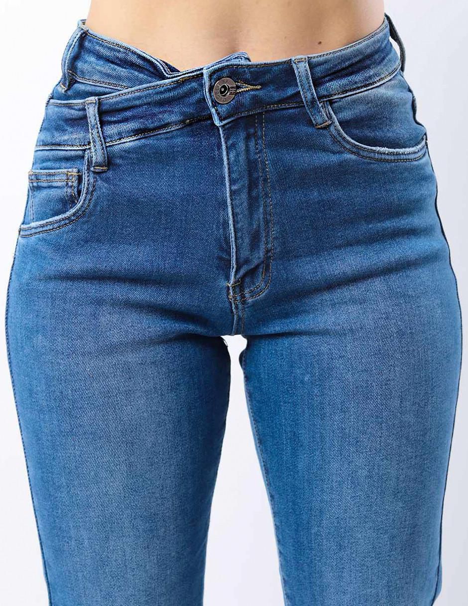 Jeans straight j-dff-1550-medio para mujer
