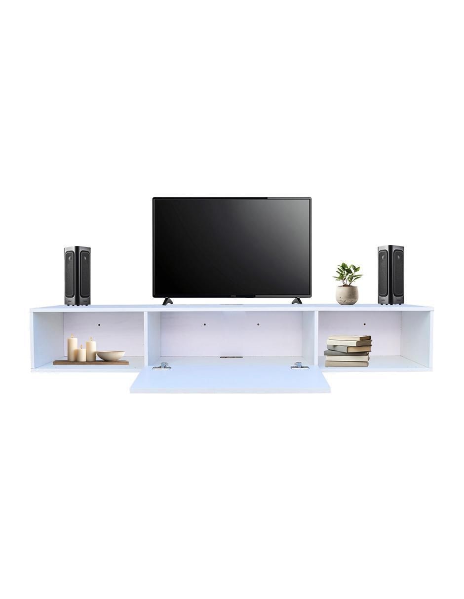 Mueble flotante para TV armable de melamina 4