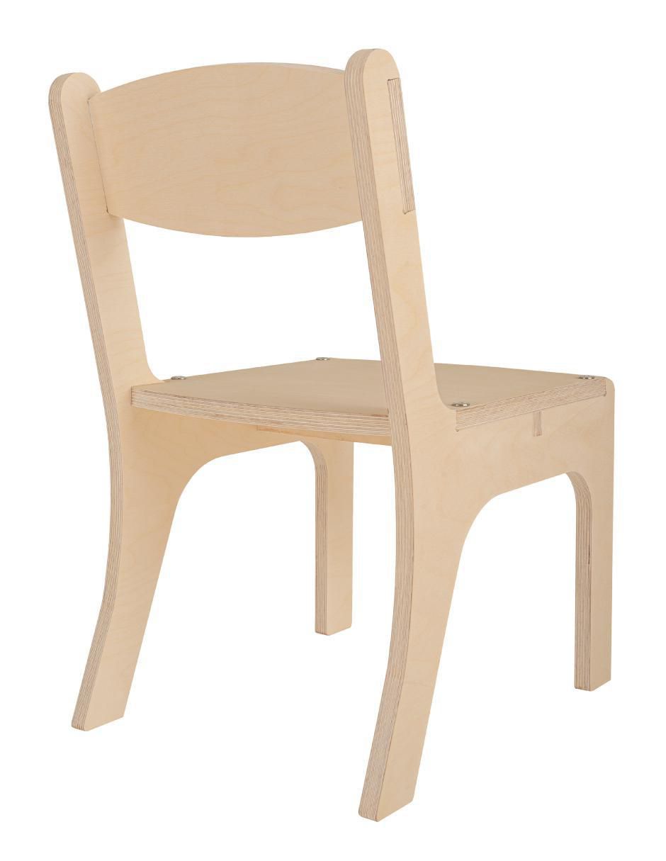 Silla infantil Triplay De Abedul Sin Barniz Estilo Montessori de madera Silla infantil Triplay De Abedul Sin Barniz Estilo Montessori de madera