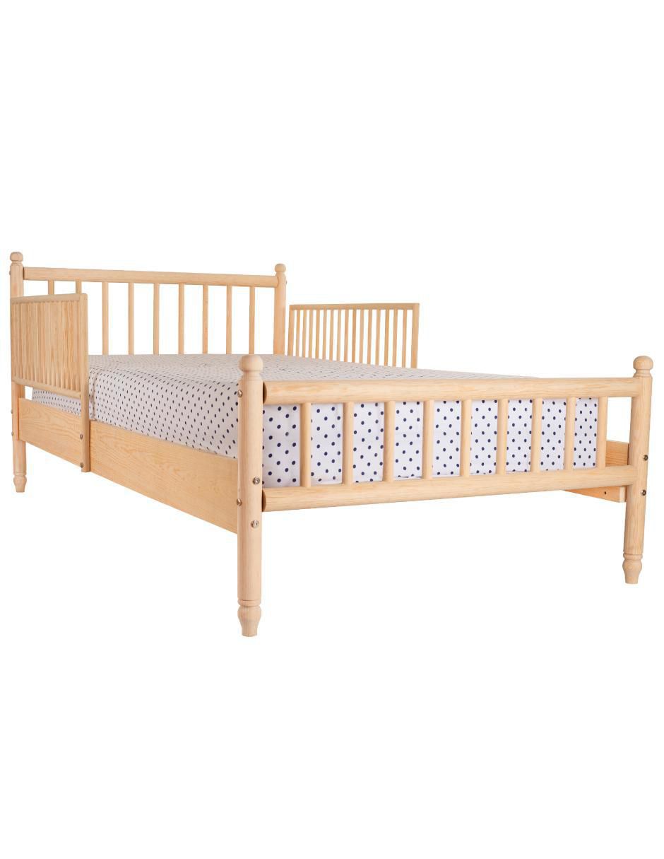 Cama Barandales removibles de madera pino individual Cama Barandales removibles de madera pino individual
