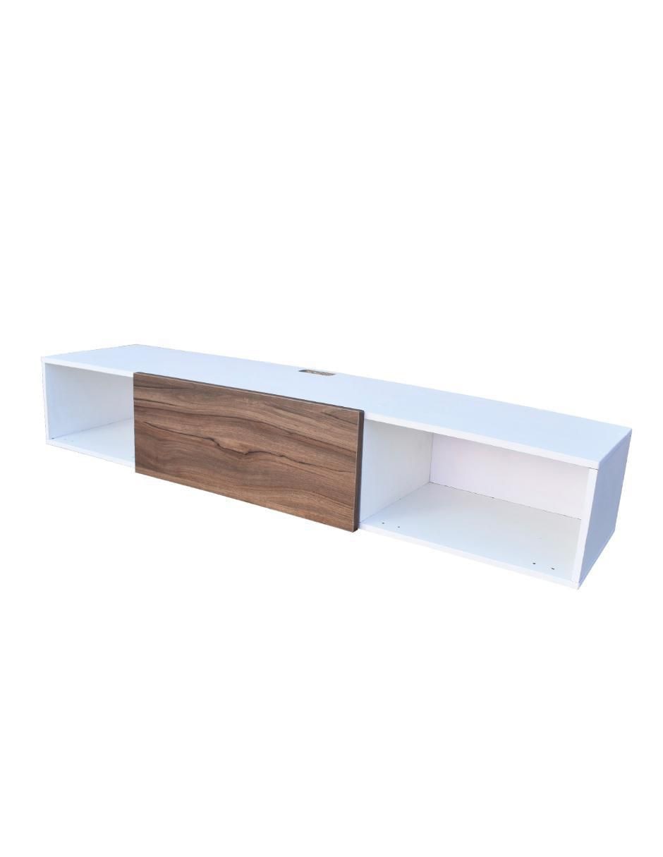 Mueble flotante para TV armable de melamina 5