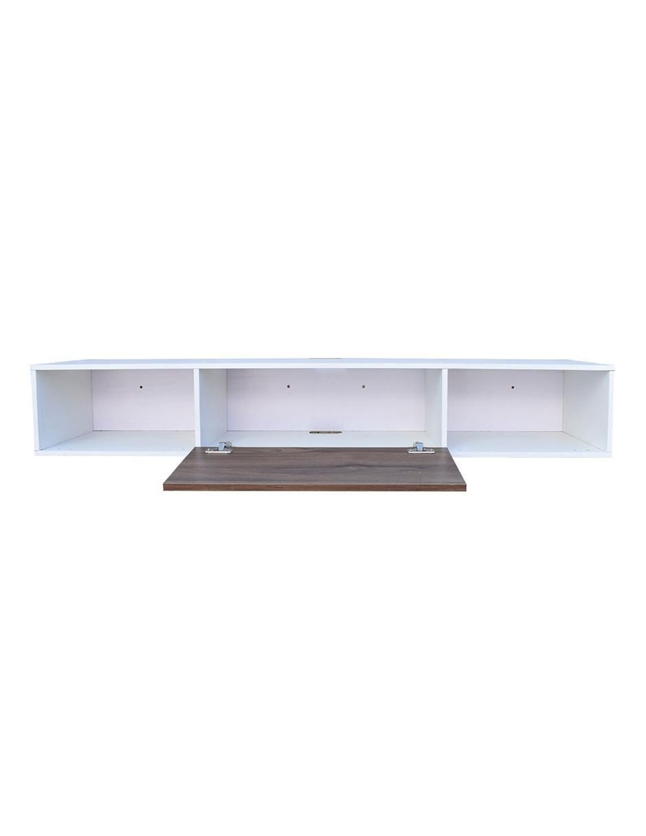 Mueble flotante para TV armable de melamina 4